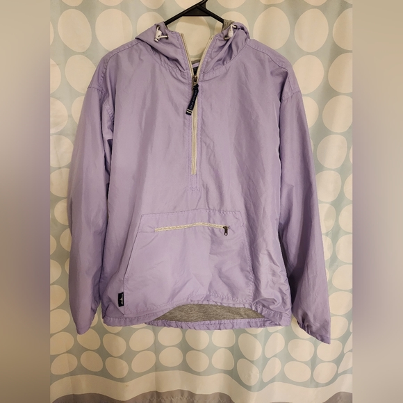 Charles River Apparel Jackets & Blazers - Charles River size medium pullover rain jacket, grey lining, lavender